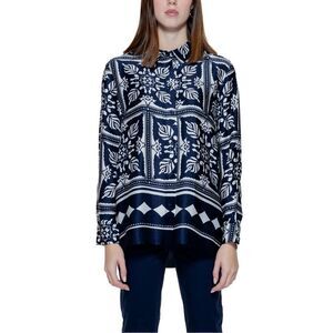 Street One Blue Viscose Women's Blouse